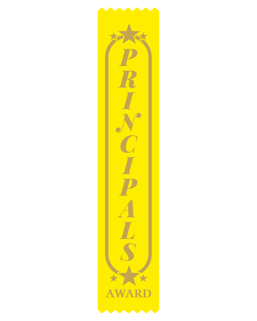 SR36Y Principals Award Satin Ribbon Yellow