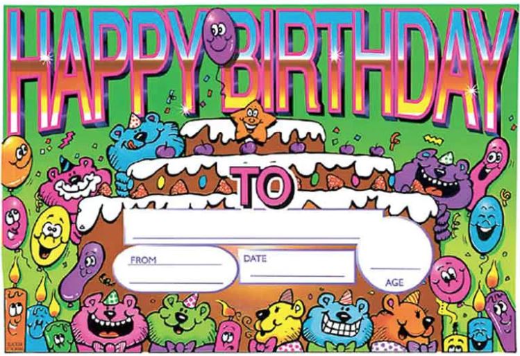 #5511 - Happy Birthday Certificate (25 per pack)