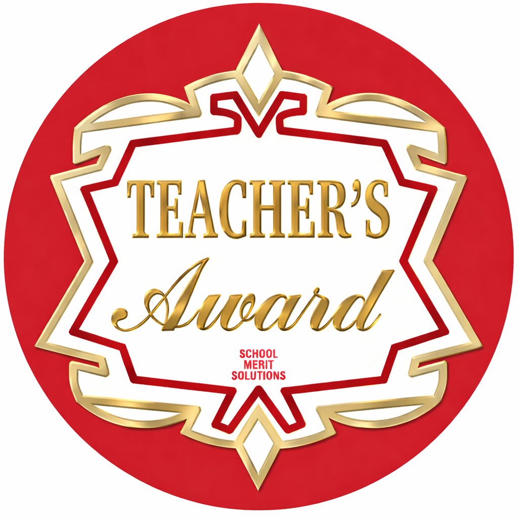 Teacher's Award Metallic Stickers