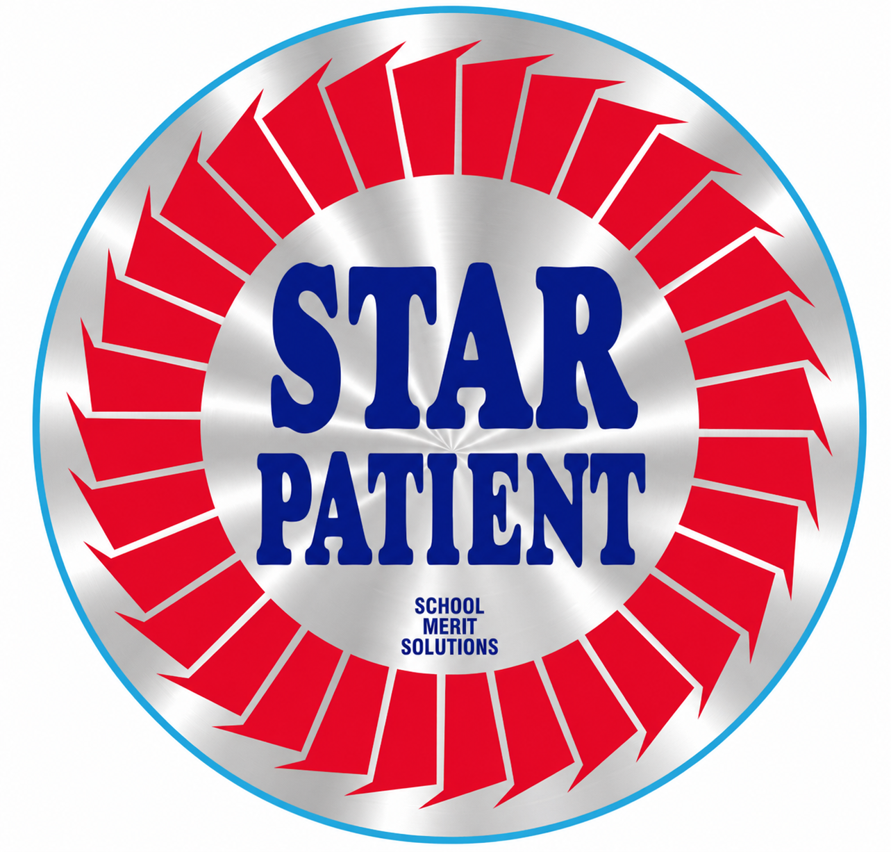 Star Patient Metallic Stickers