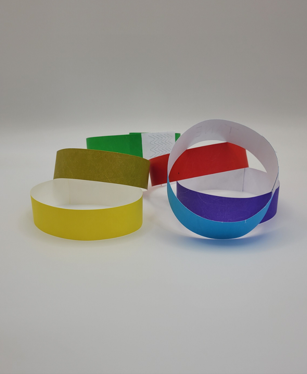 Blue Tyvek Wristband 250 x 19mm (50 pack)