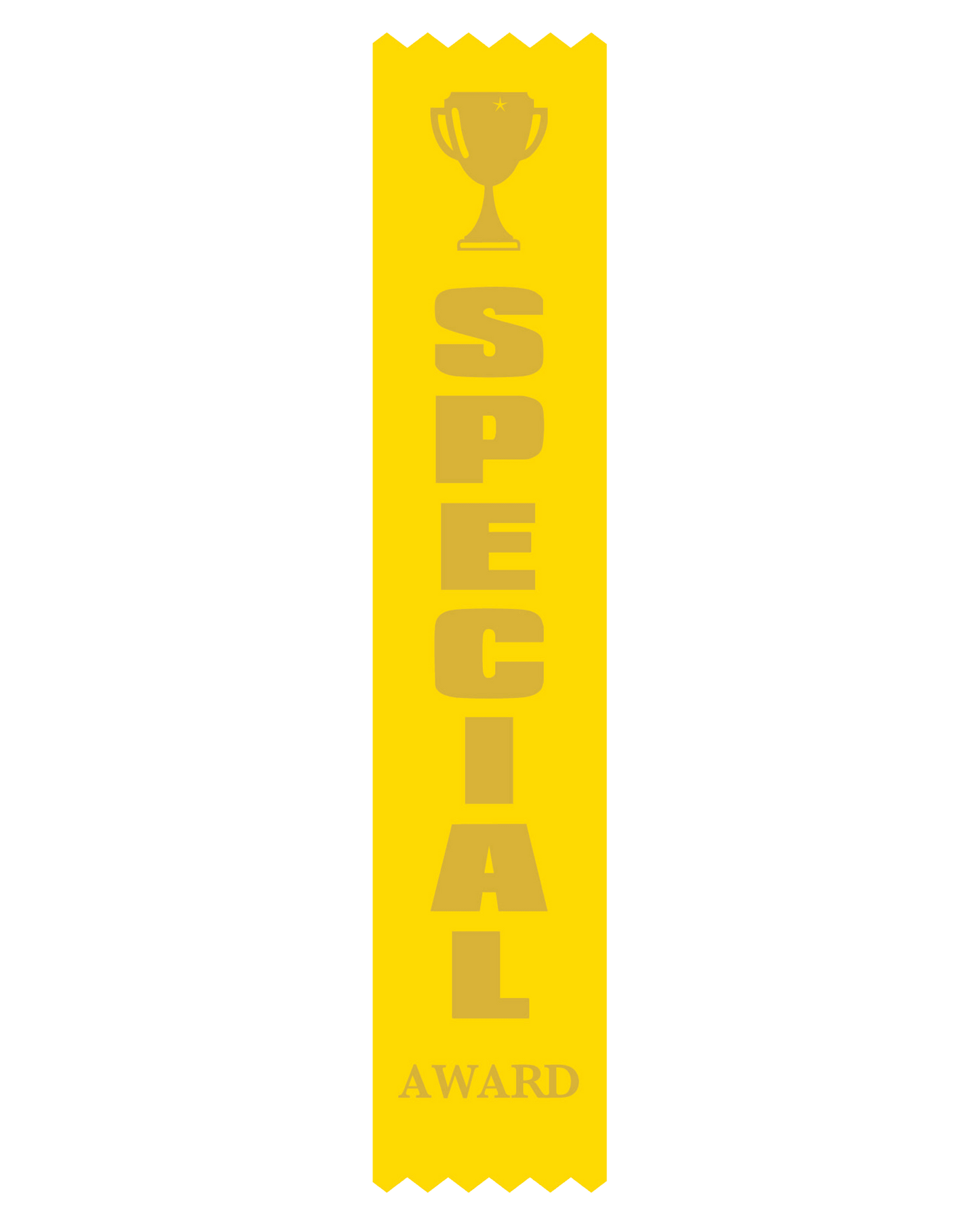 Special Award Satin Yellow Pack Ribbon (pk 100)