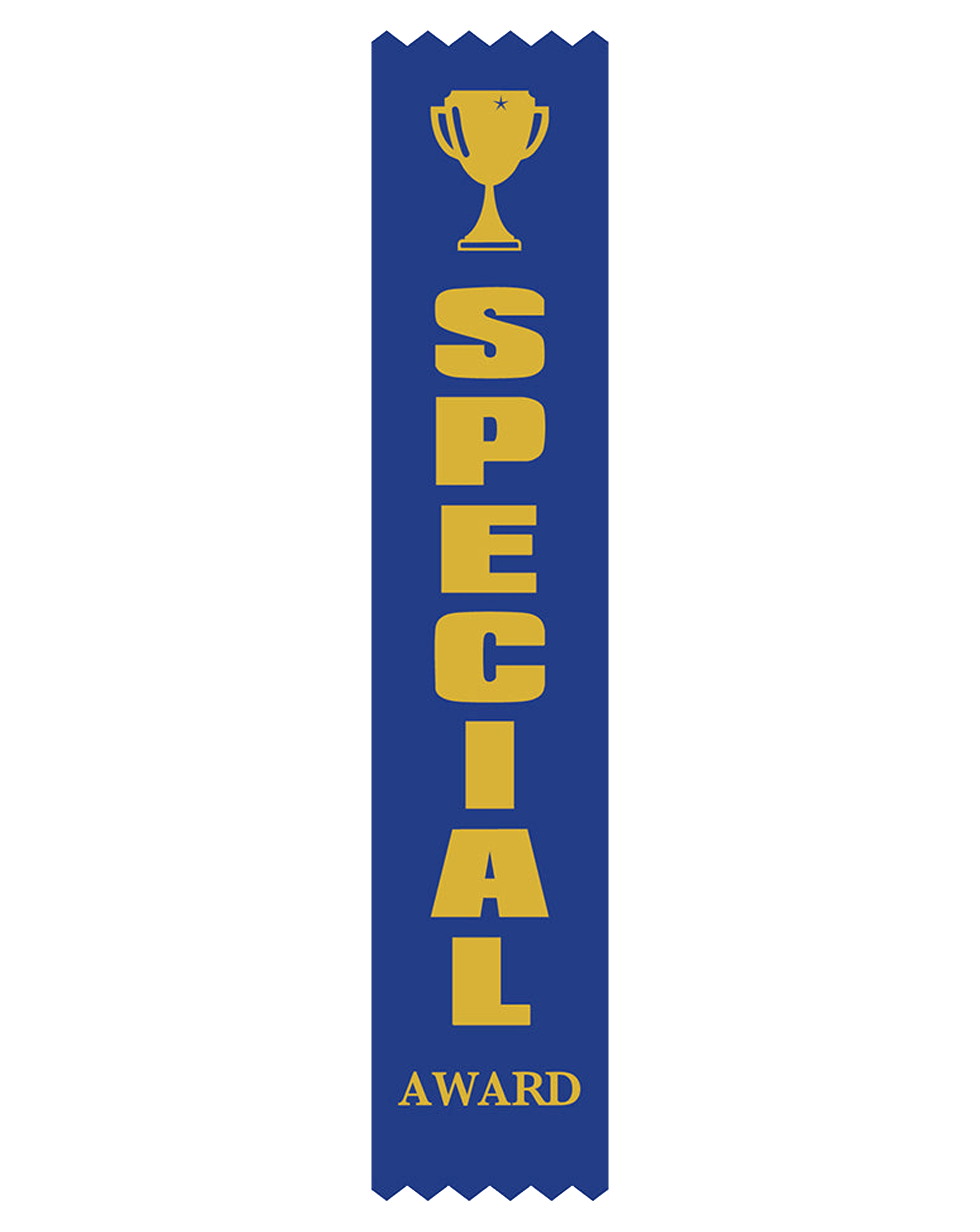 Special Award Satin Blue Pack Ribbon (pk 100)