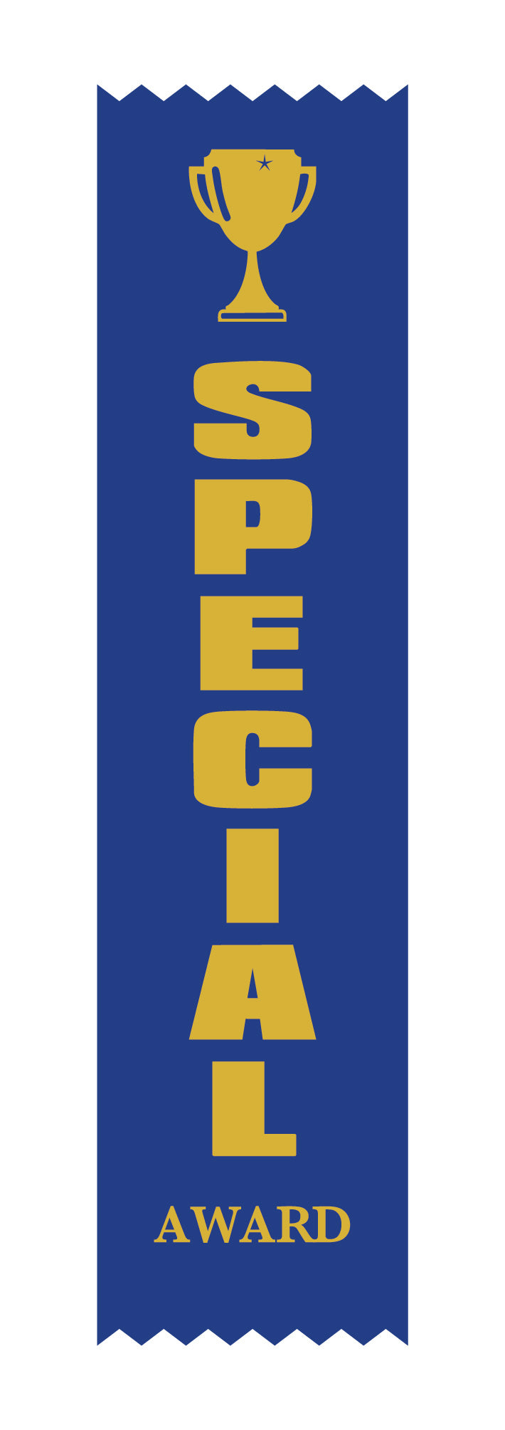 Special Award Satin Blue Pack Ribbon (pk 100)