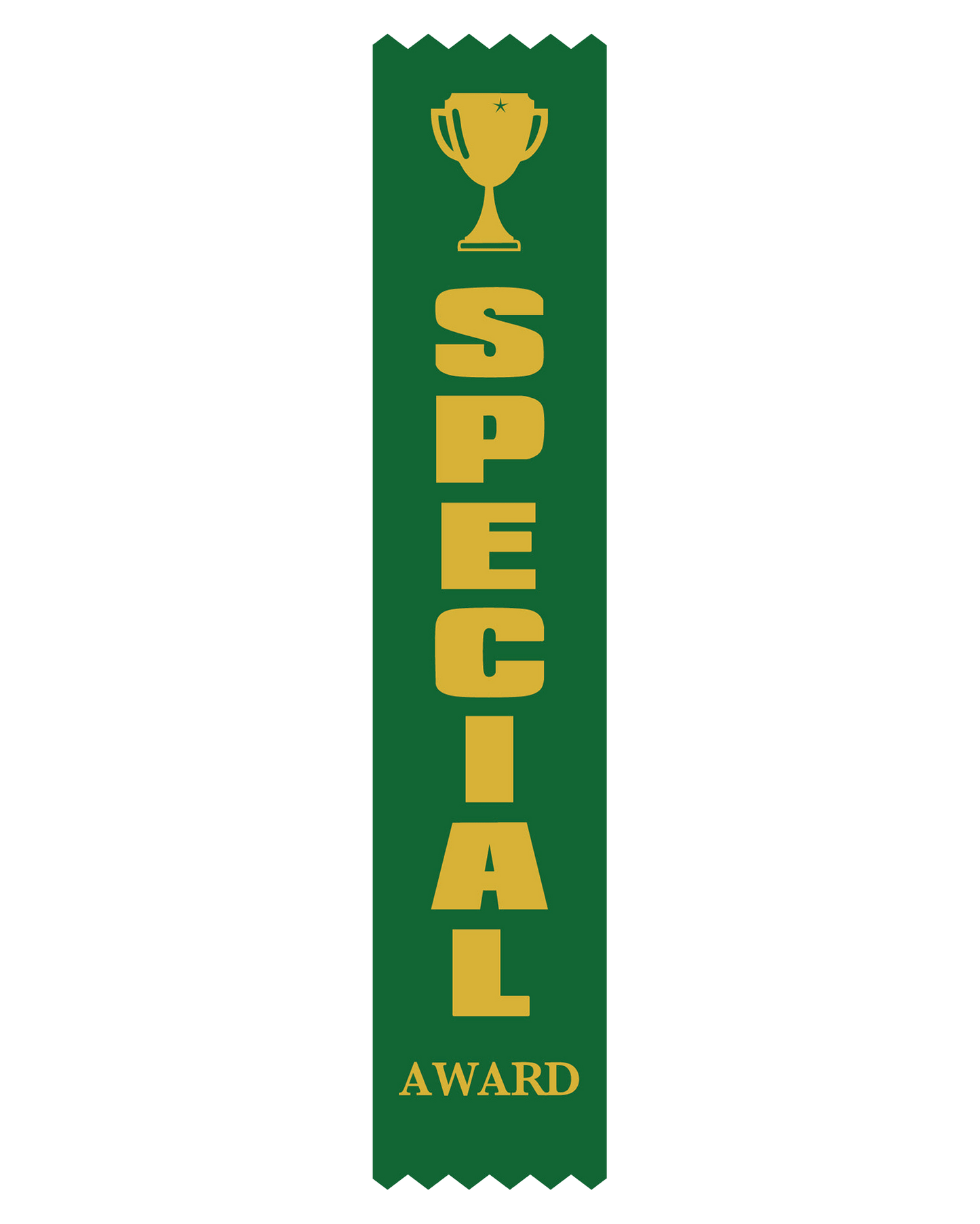 Special Award Satin Green Pack Ribbon (pk 100)
