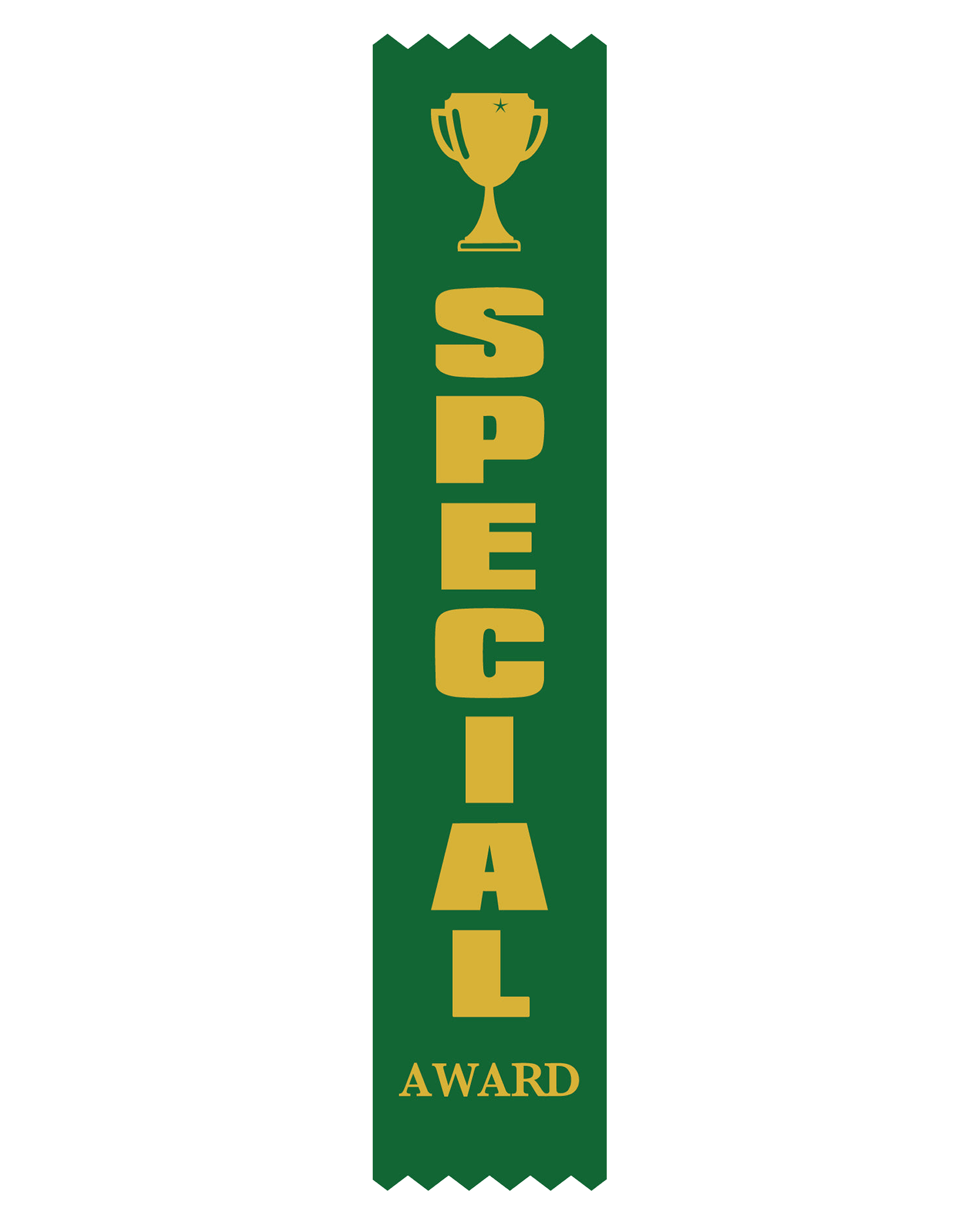 Special Award Satin Green Pack Ribbon (pk 100)