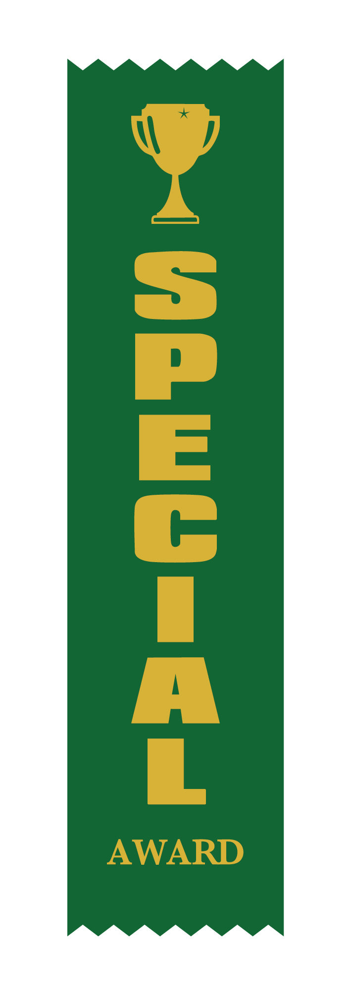 Special Award Satin Green Pack Ribbon (pk 100)