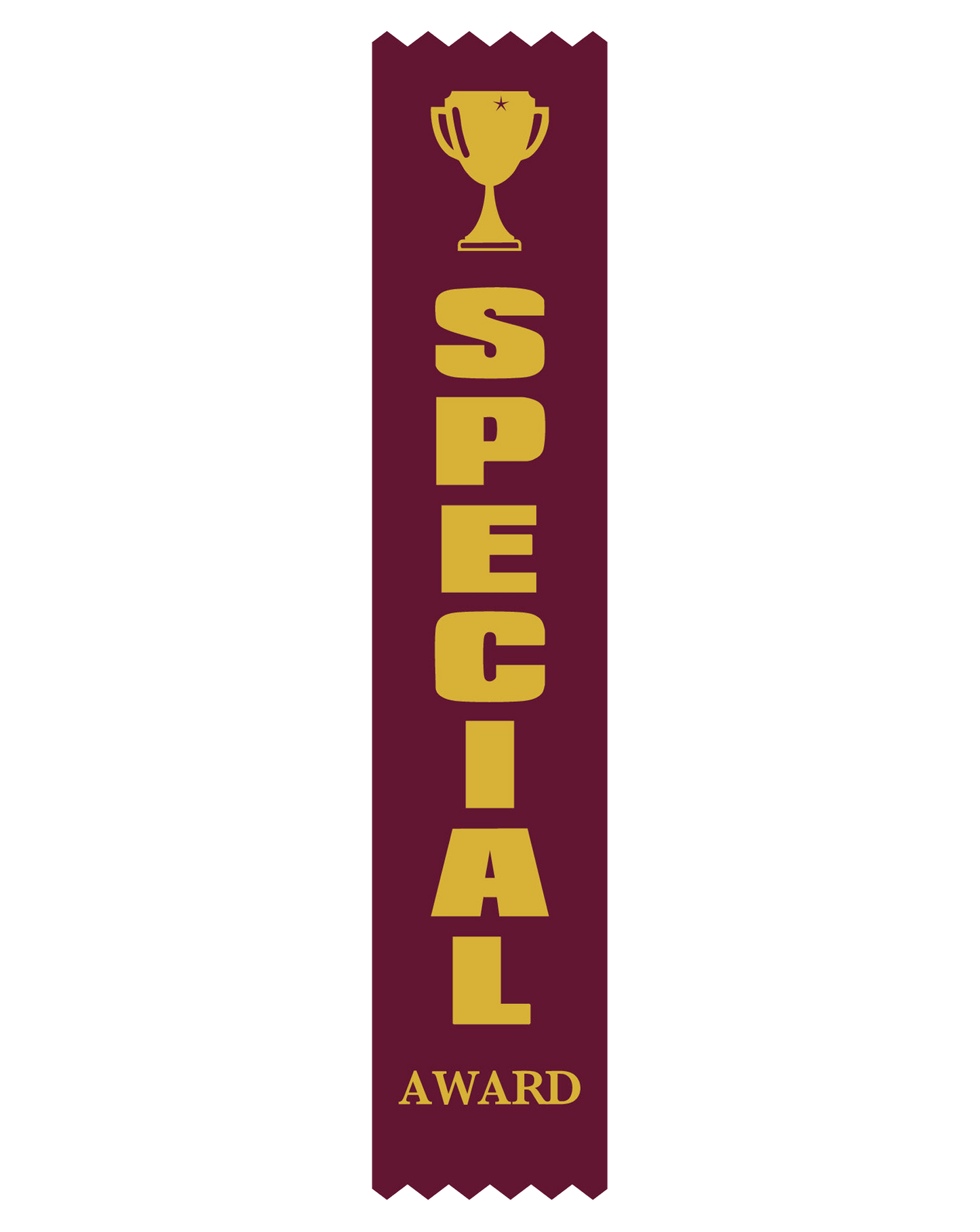 Special Award Satin Maroon Pack Ribbon (pk 100)