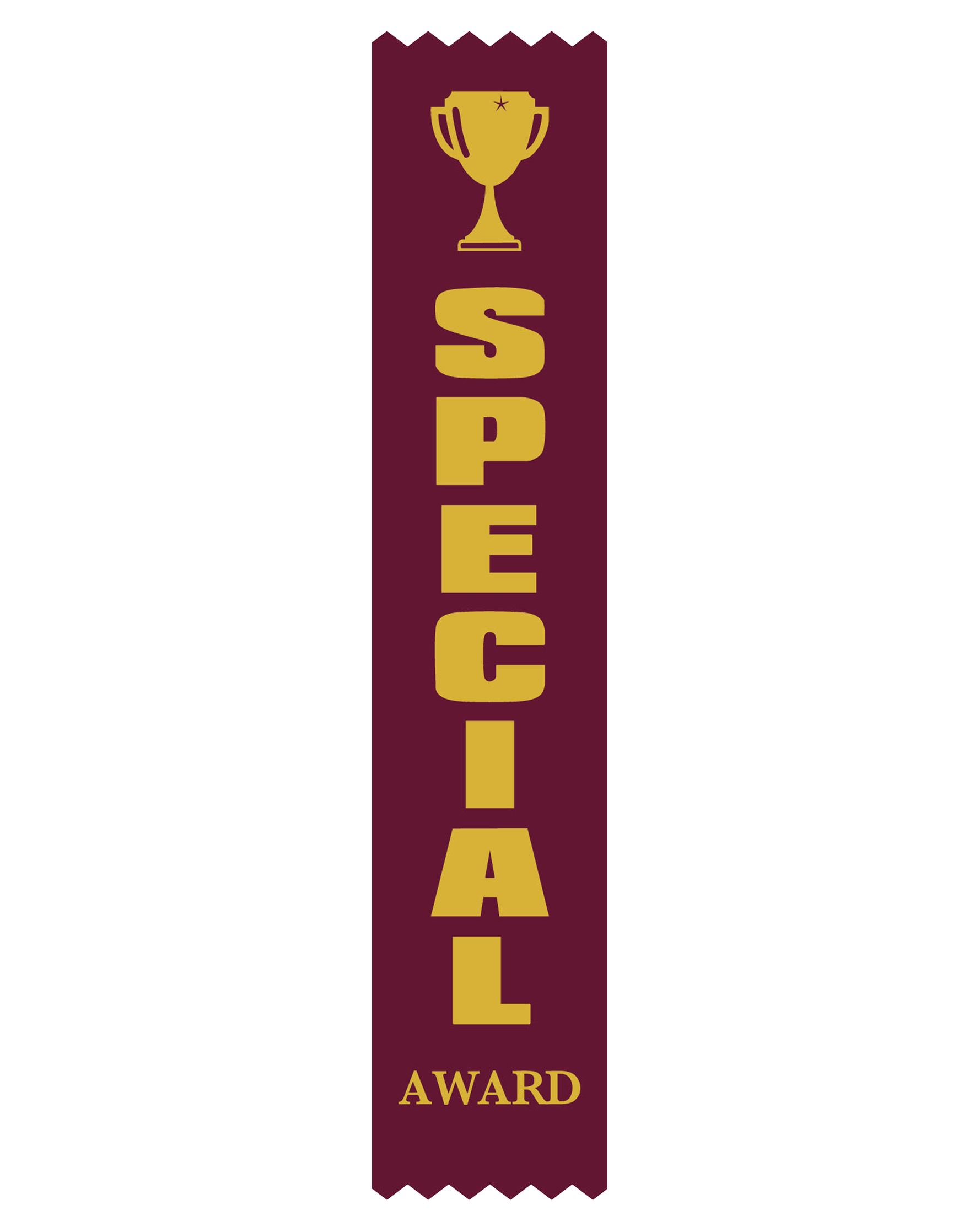 Special Award Satin Maroon Pack Ribbon (pk 100)