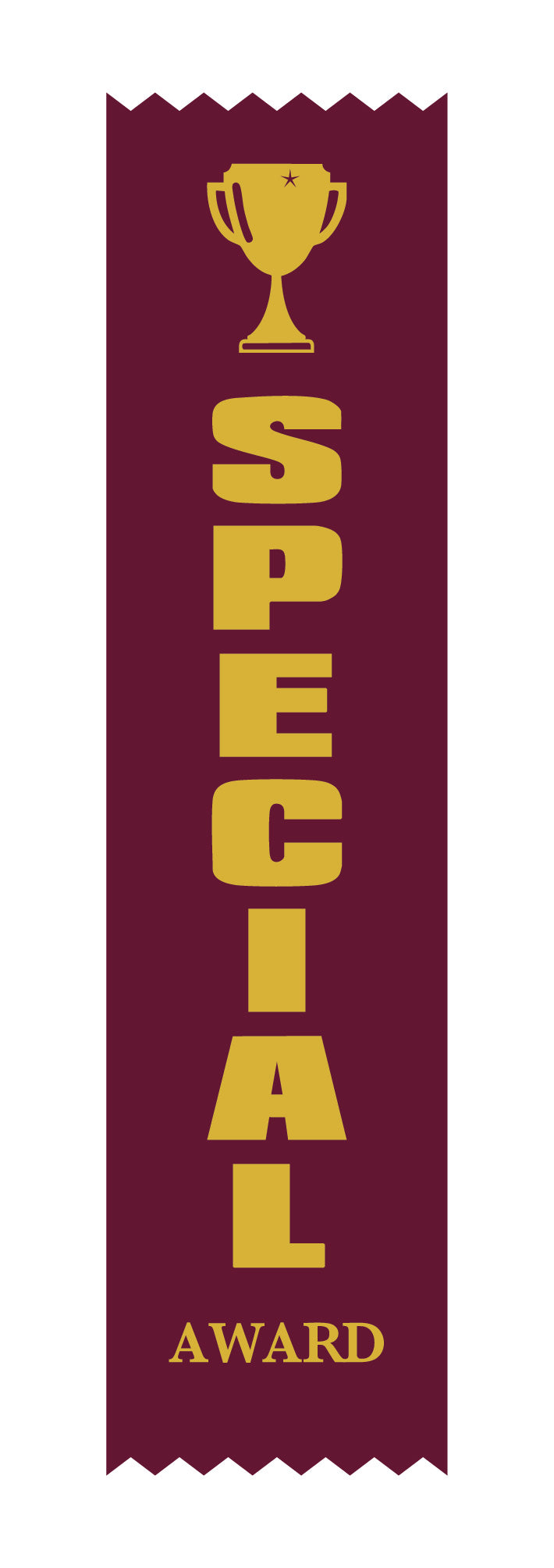 Special Award Satin Maroon Pack Ribbon (pk 100)