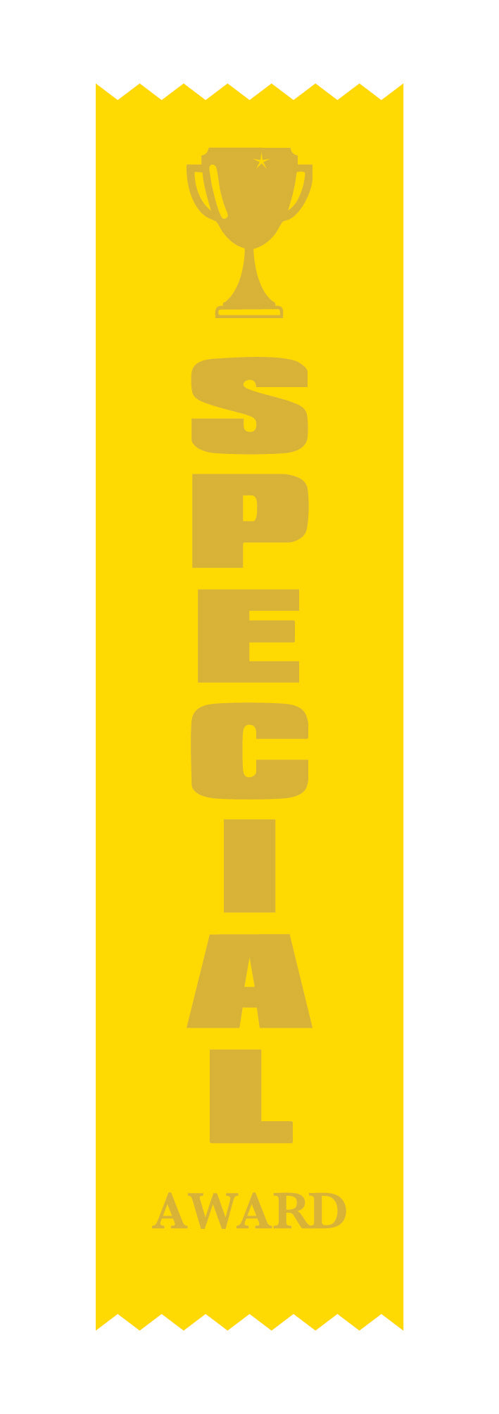 Special Award Satin Yellow Pack Ribbon (pk 100)