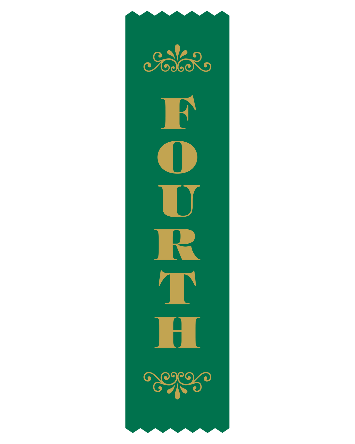 4th Place Satin Ribbon