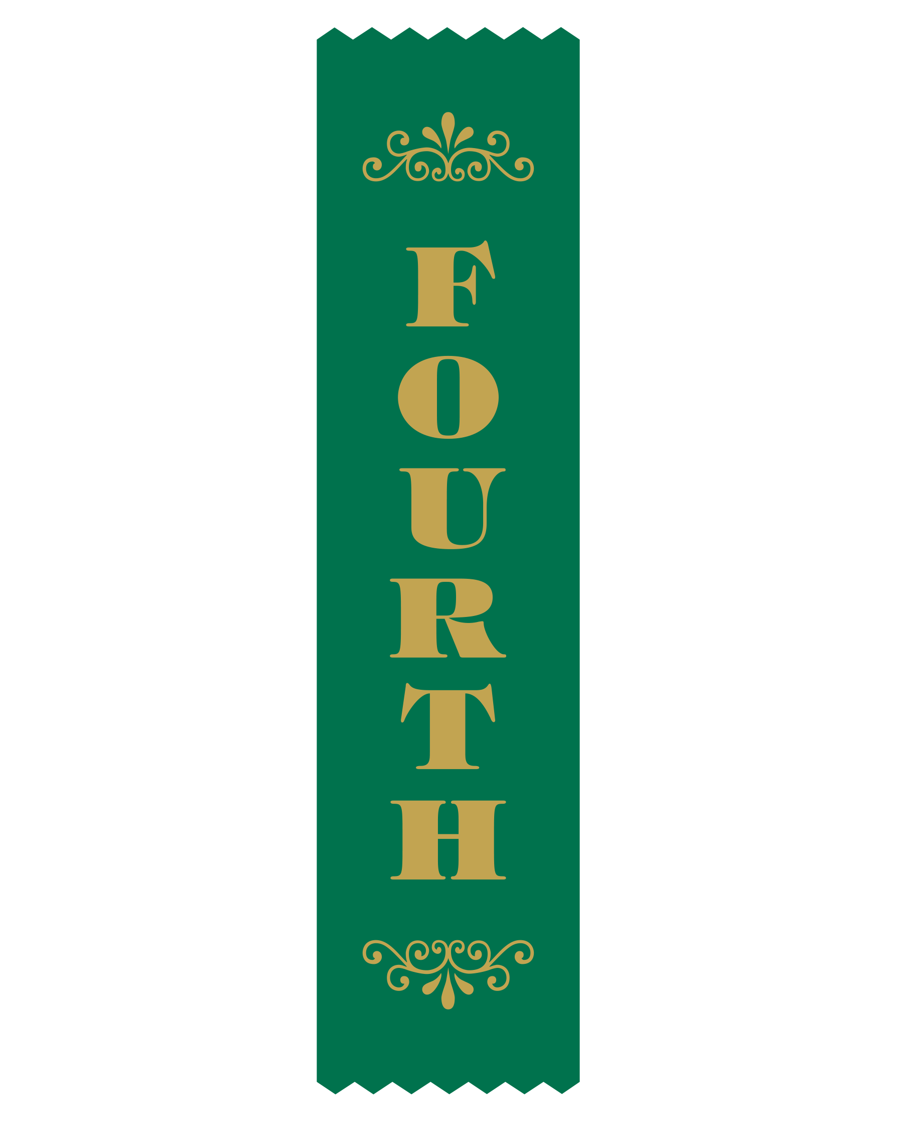 4th Place Satin Ribbon