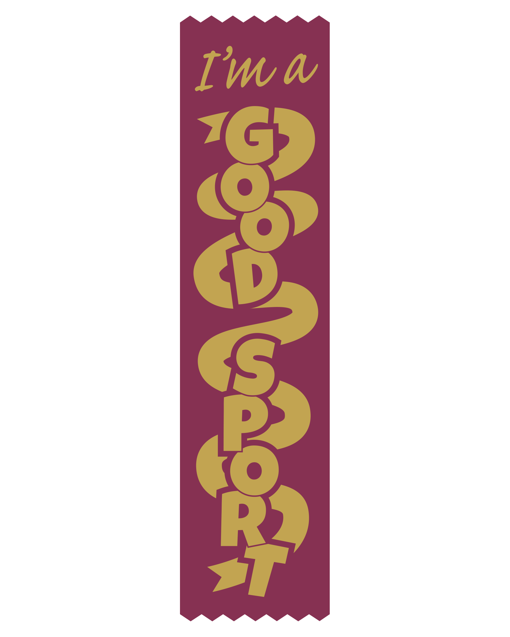 I'm a Good Sport Satin Ribbons