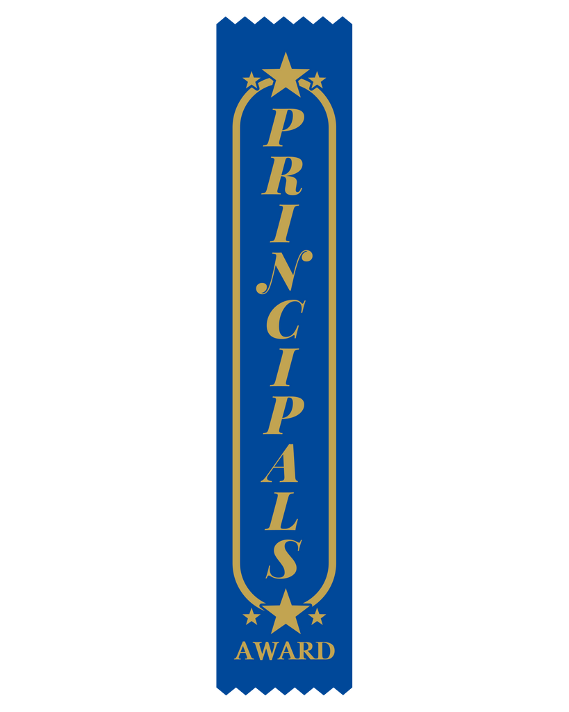 SR36B Principals Award Satin Ribbon Blue