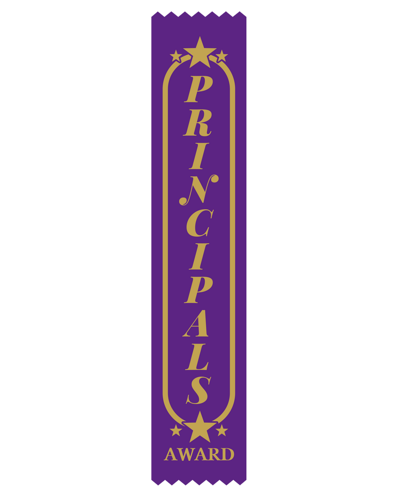 SR36P Principals Award Satin Ribbon Purple