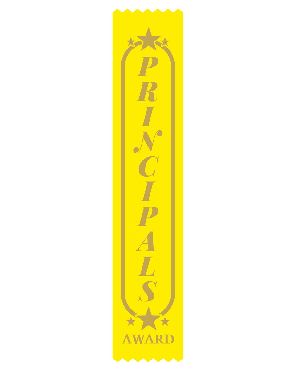 Principals Award Satin Ribbon – School Merit Solutions