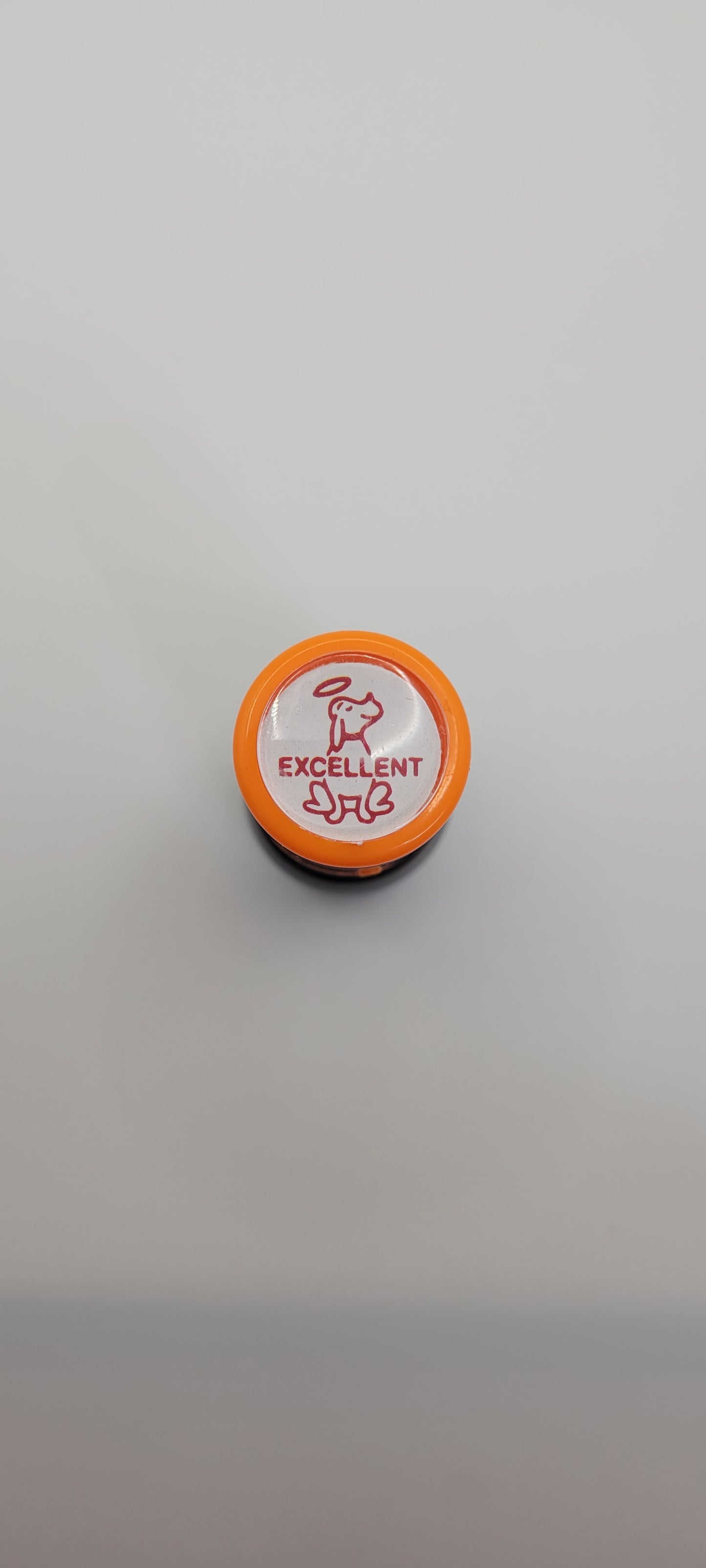 13mm Excellent Dog Round Merit Stamp
