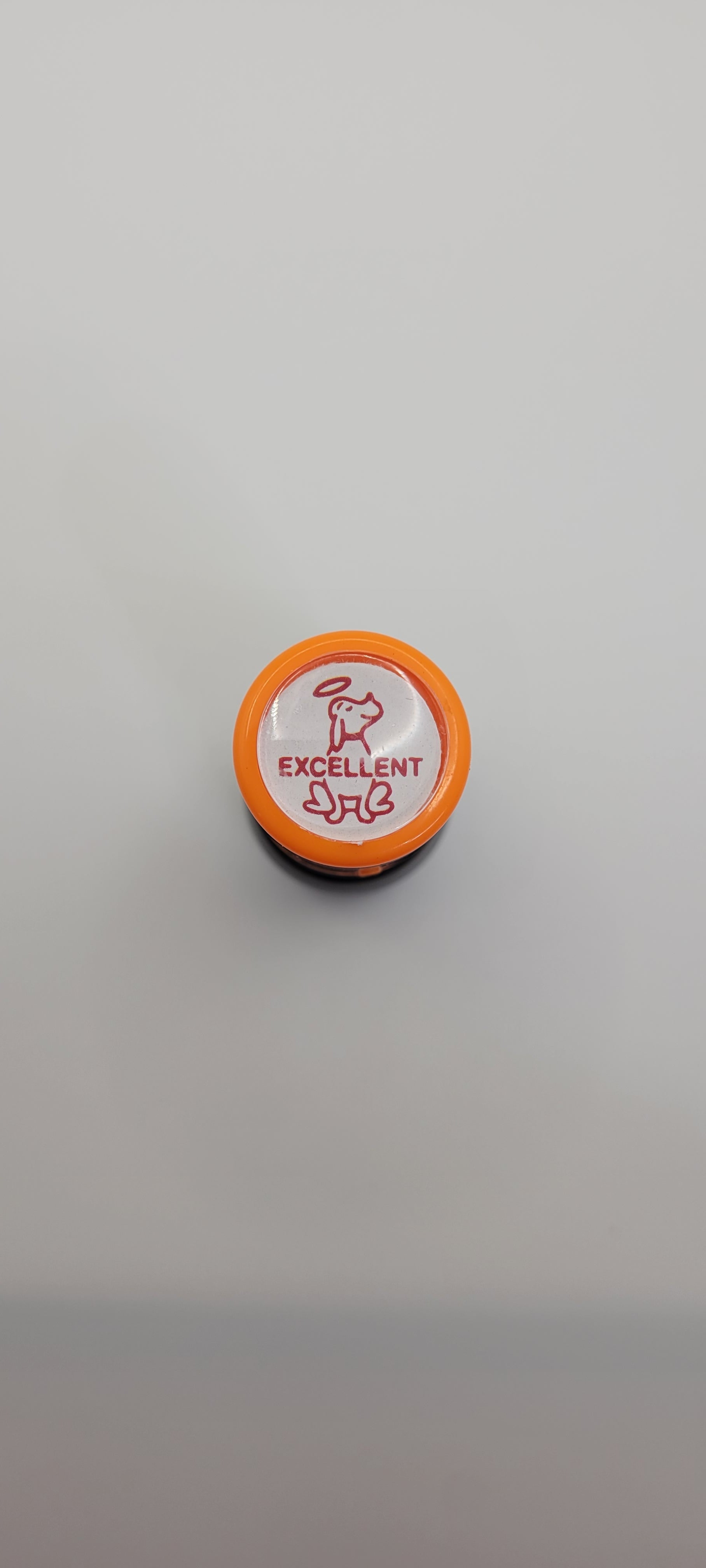 13mm Excellent Dog Round Merit Stamp