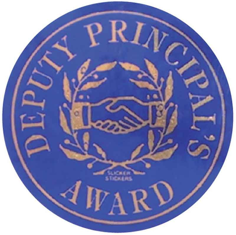 Deputy Principal's Award Metallic Stickers