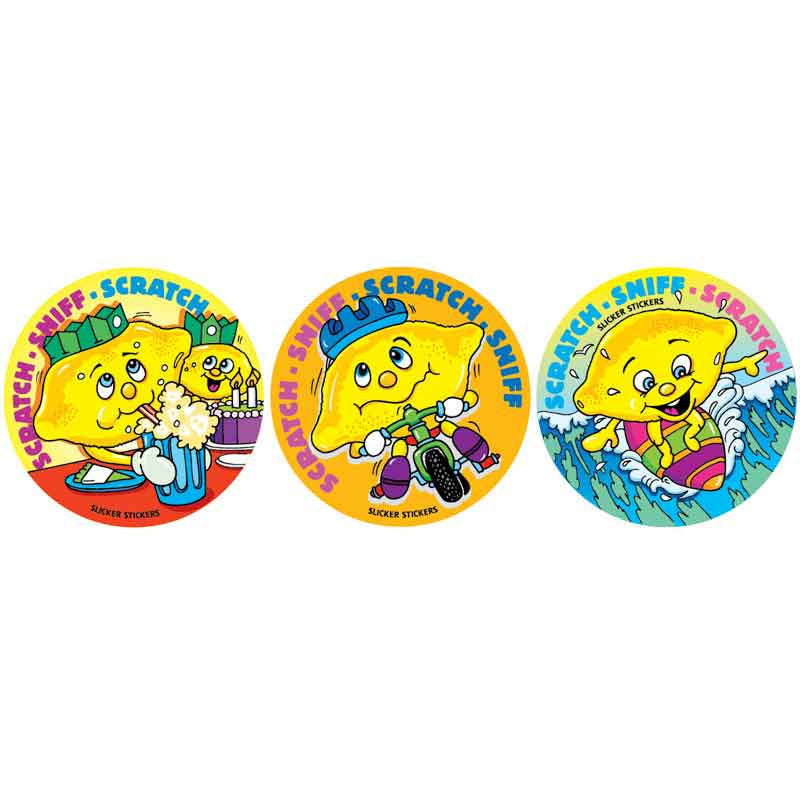Lemon Scratch n Sniff Smelly Stickers