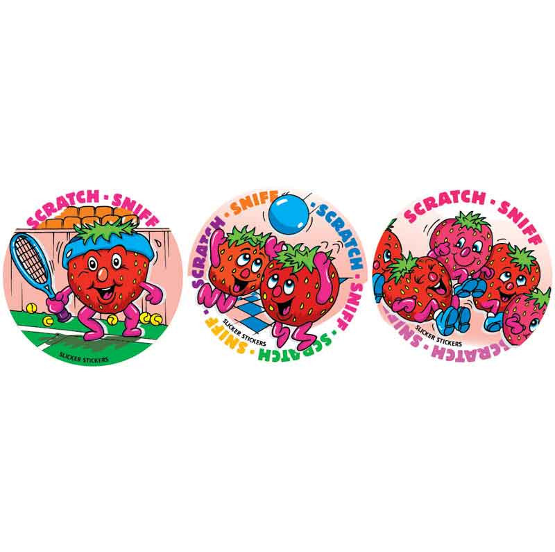 #953 Strawberry Scratch n Sniff Smelly Stickers