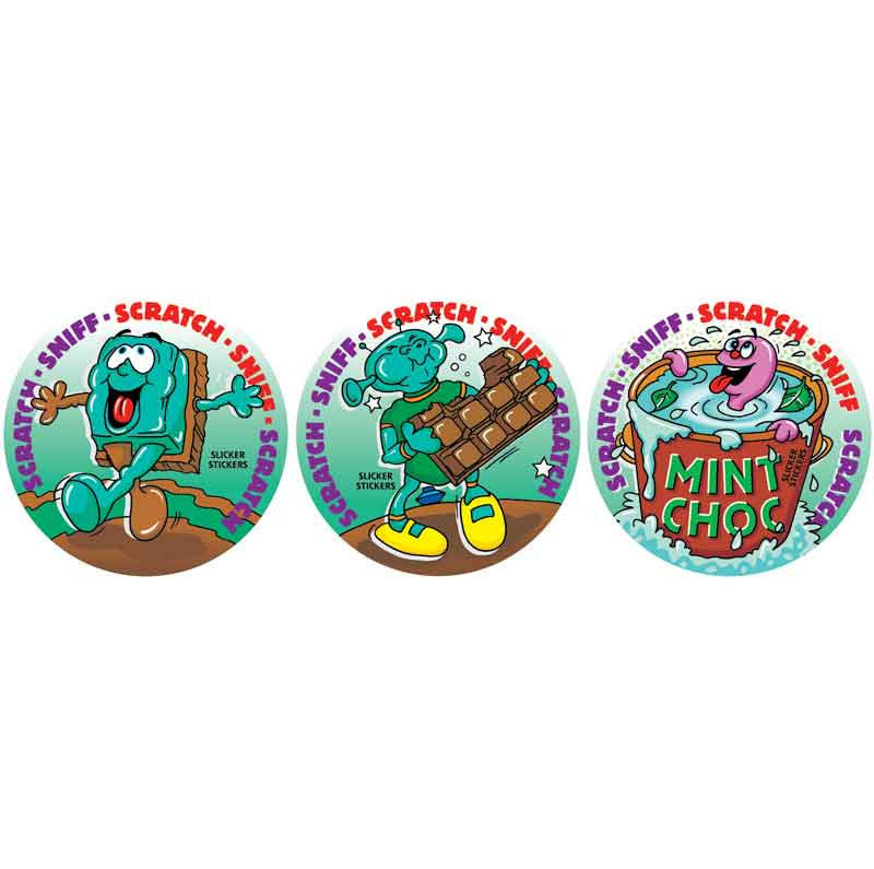 Mint Chocolate Scratch n Sniff Smelly Stickers