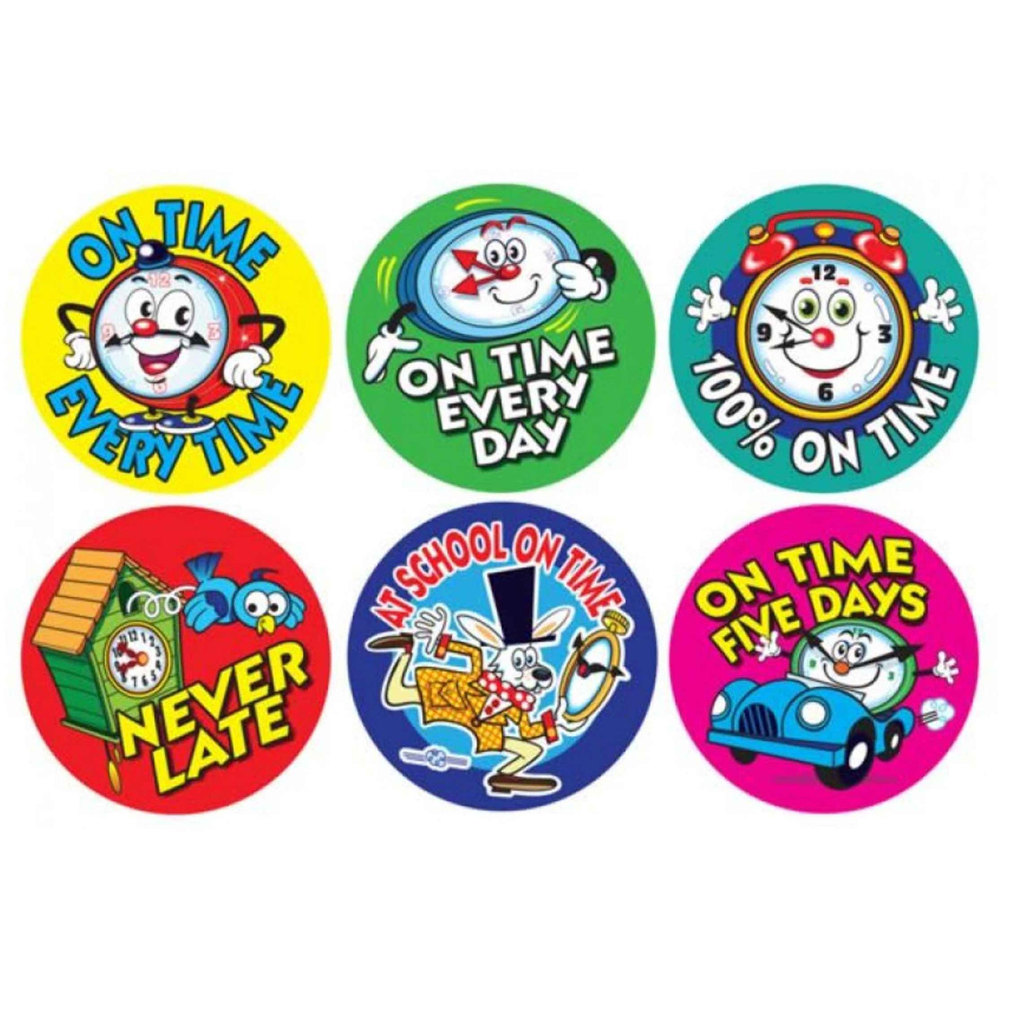 Time Over Sticker On Time Multipack Stickers – School Merit Solutions
