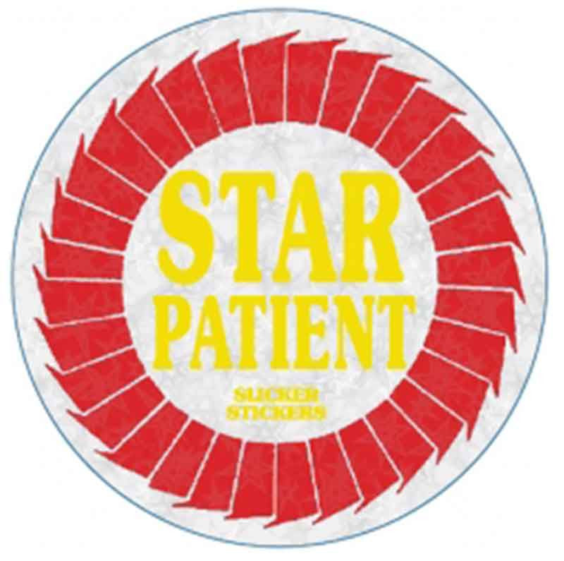 #7 Star Patient Metallic Stickers