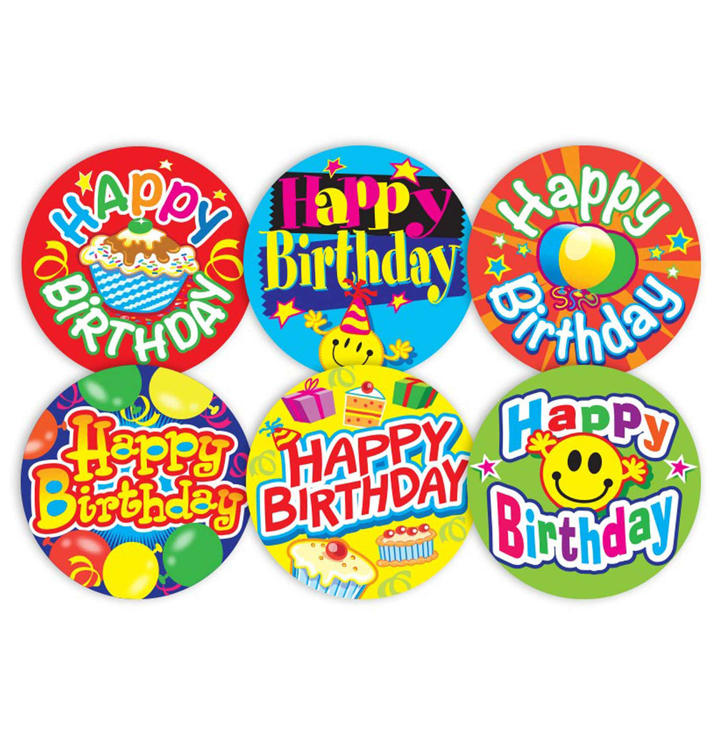#554 Happy Birthday Stickers Multipack