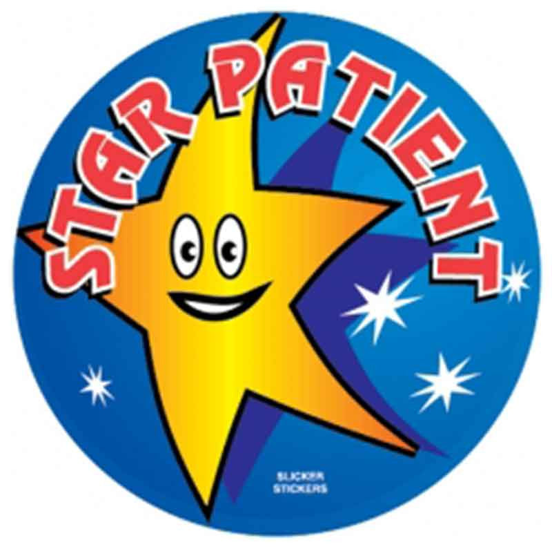#60 Star Patient Stickers