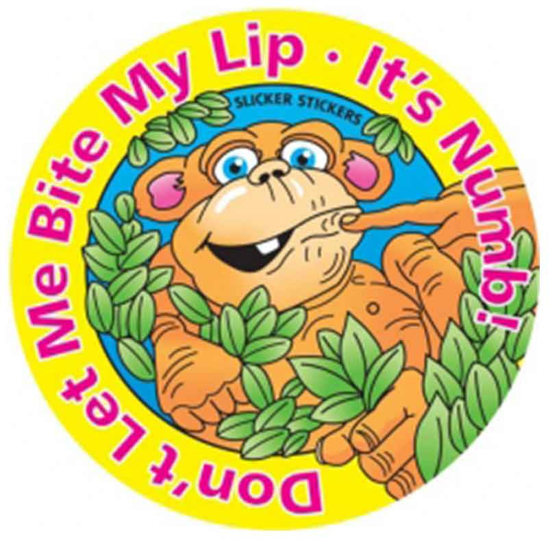 Don't Let Me Bit My Lip It's Numb Stickers