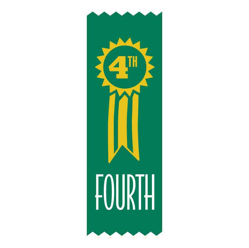 4.place Ribbon 4th Place Vinyl Ribbon – School Merit Solutions