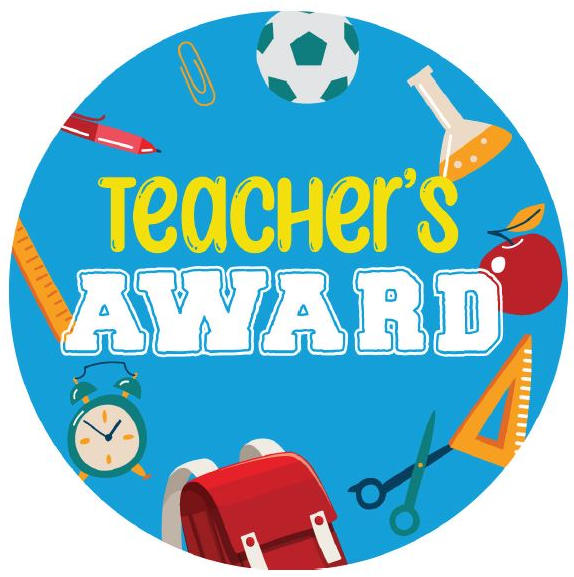 #590 Teachers Award Stickers