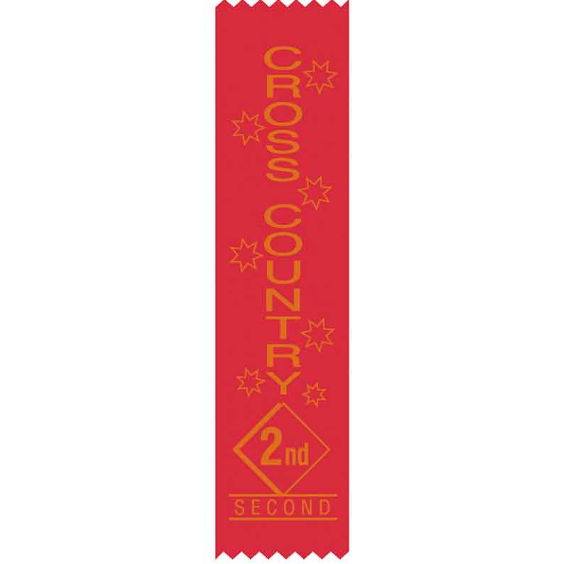 SR16 2nd Place Cross Country Satin Ribbons