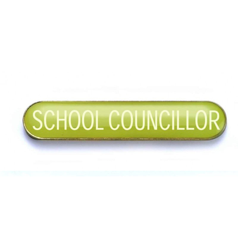 Yellow School Councillor Enamel Badges - pack of 5
