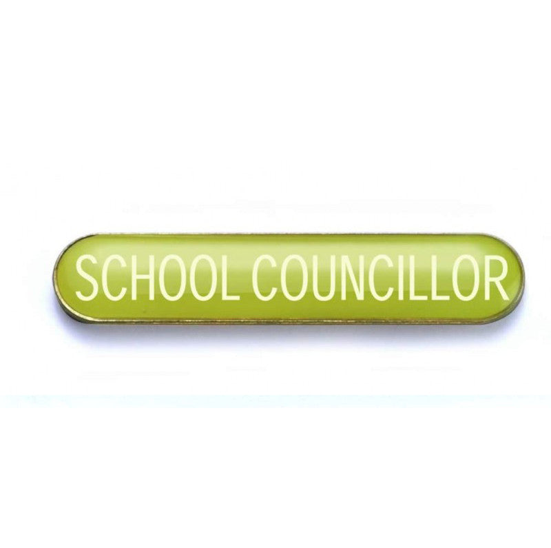 #E259 Yellow School Councillor Enamel Badges - pack of 5