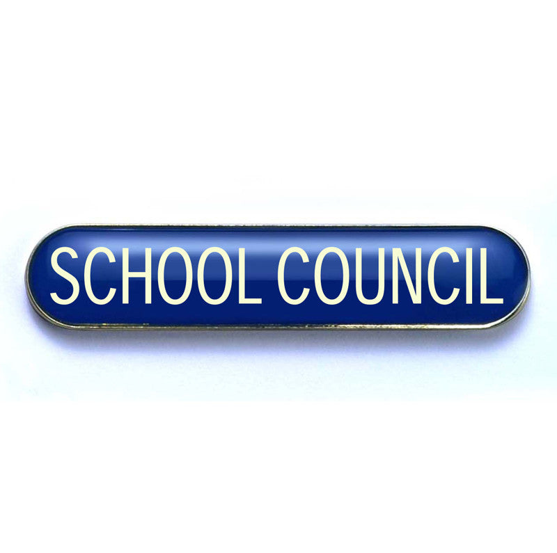 #E57 Blue School Council Enamel Badges - pack of 5