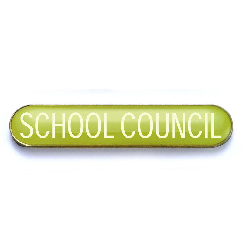 #E59 Yellow School Council Enamel Badges - pack of 5