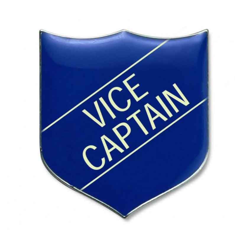 Blue Vice Captain Enamel Badges- pack of 5