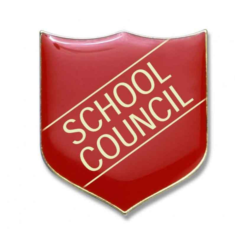 Red School Council Enamel Badges - pack of 5