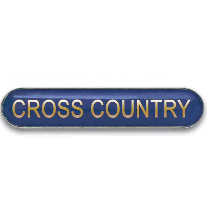 #E369 Cross Country Enamel Badges - pack of 5