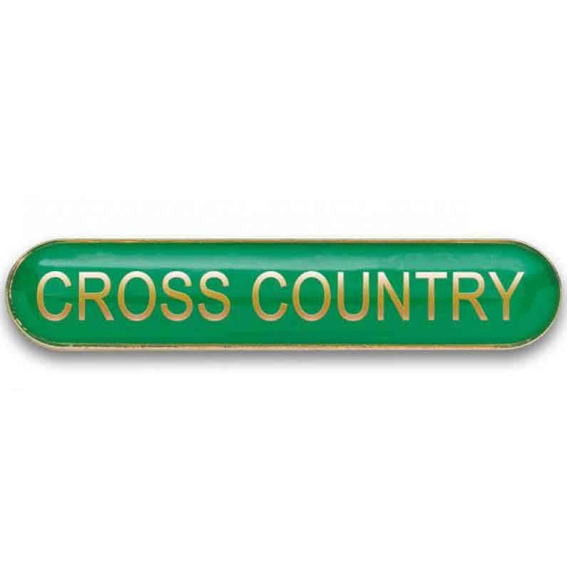 #E372 Cross Country Enamel Badges - pack of 5
