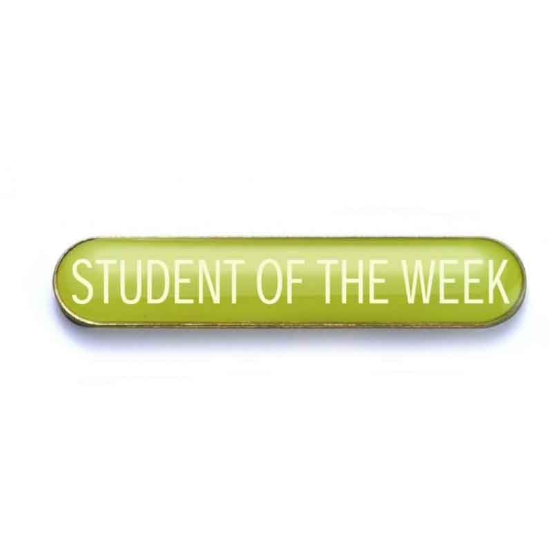 #E51 Yellow Student of the Week Enamel Badges - pack of 5