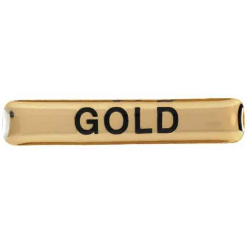#E96 Gold Bar Enamel Badges - pack of 5
