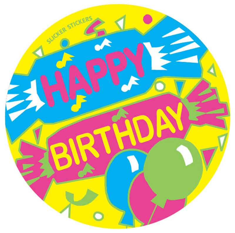 Happy Birthday Stickers