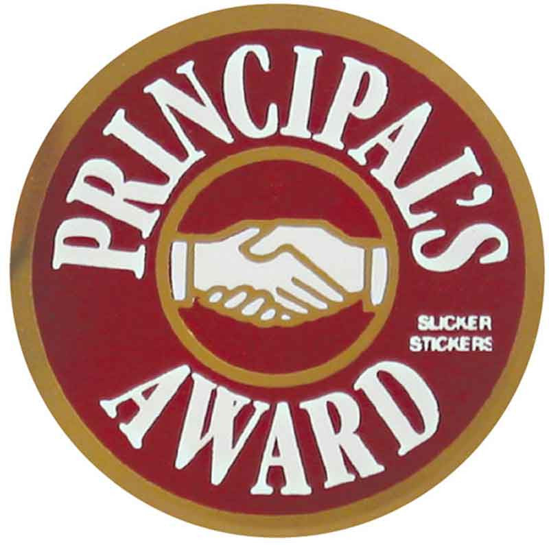 #576 Principal's Award Metallic Stickers