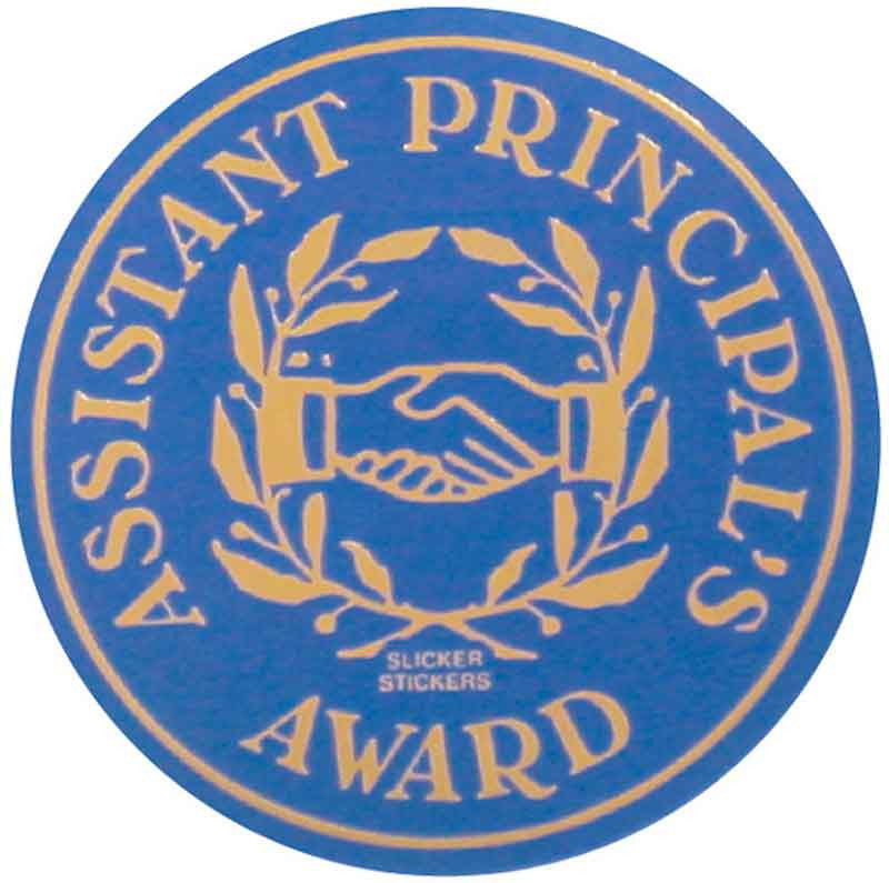 #587 Assistant Principal's Award Metallic Stickers
