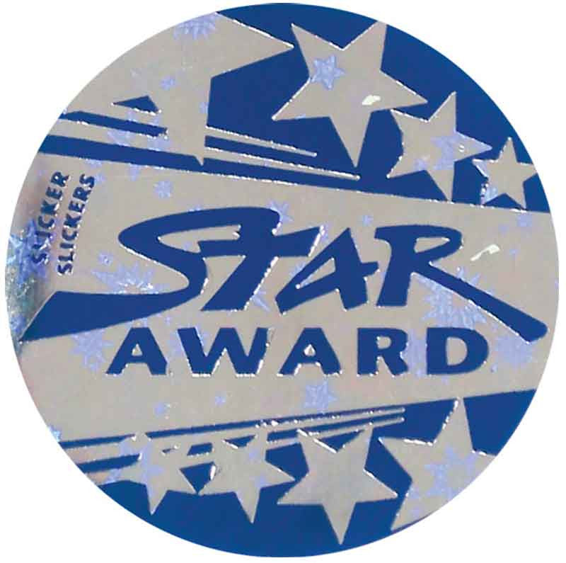 Star Award Metallic Stickers