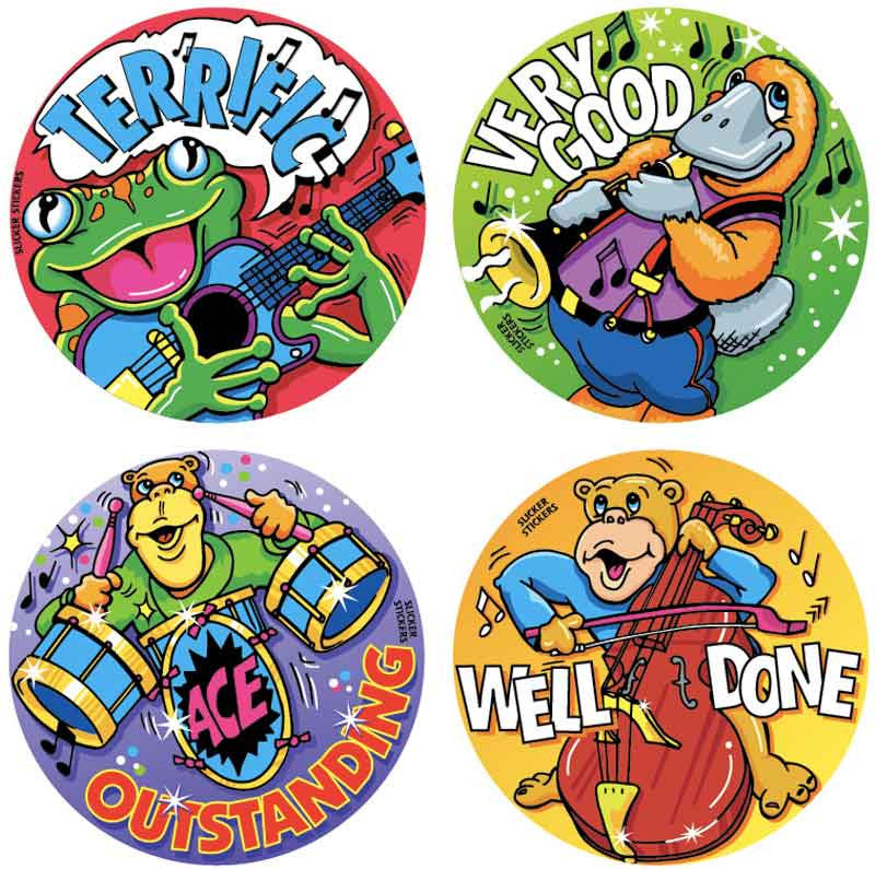 Musical Animal Stickers Multipack